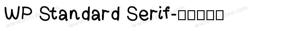 WP Standard Serif字体转换